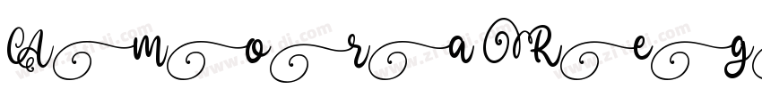 Amora Regular字体转换
